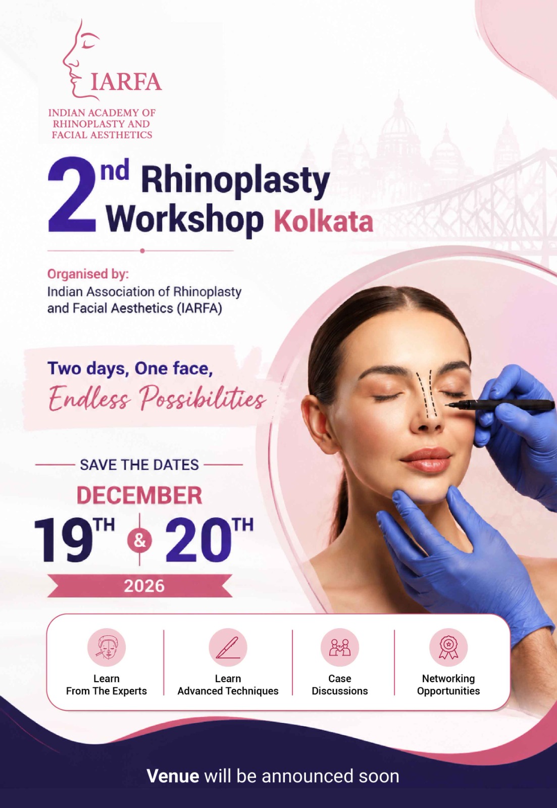 2nd Rhinoplasty Workshop Kolkata flyer